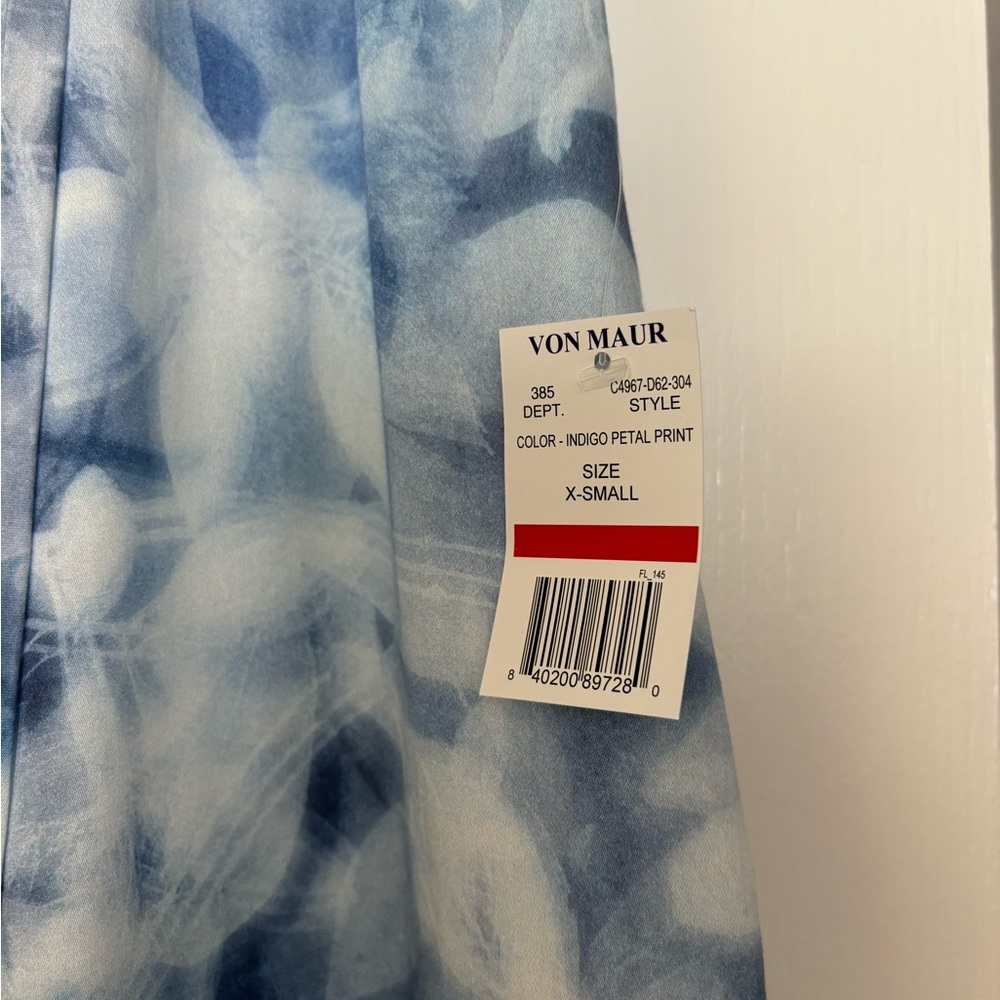 NWT Anthropologie flowy blue blouse - Picture 7 of 9